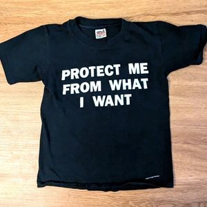 Jenny Holzer Protect Me From What I Want tee
